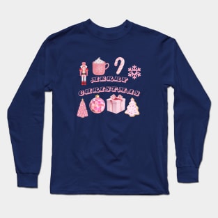 Merry Christmas - A Pink Christmas Long Sleeve T-Shirt